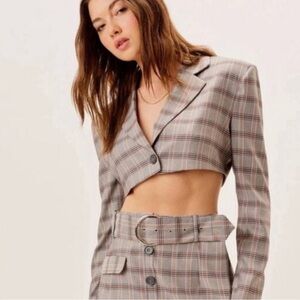 For Love & Lemons Kym Crop Blazer